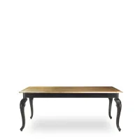 Zdjęcie Prostokątny stół jadalniany z wyrafinowanymi rzeźbionymi nogami H.78xL.200xP.110 cm