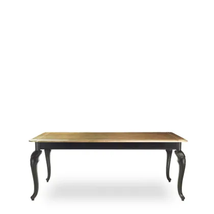 Zdjęcie Prostokątny stół jadalniany z wyrafinowanymi rzeźbionymi nogami H.78xL.200xP.110 cm