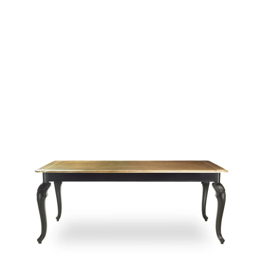 obrazek 1 Prostokątny stół jadalniany z wyrafinowanymi rzeźbionymi nogami  H.78xL.200xP.110 cm