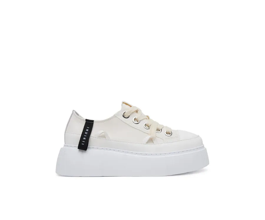 obrazek 1 Inuikii Trampki Matilda Canvas Low 30102-025 Biały