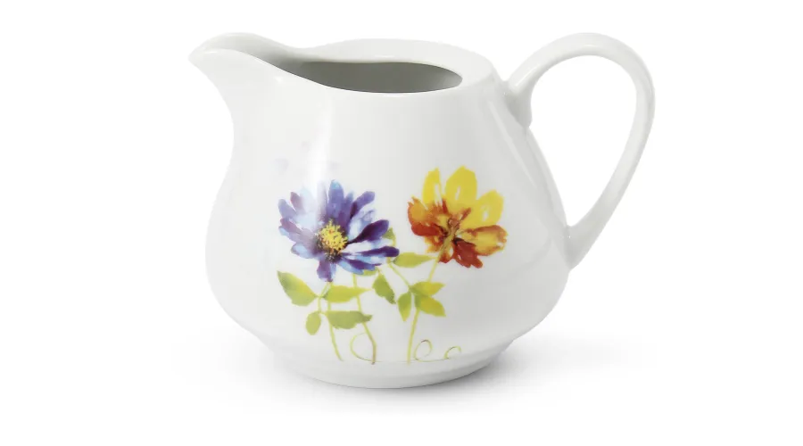 obrazek 1 Elegancki porcelanowy dzbanuszek na mleko zdobiony kwiatowym ornamentem z kolekcji Paloucek z Loucek – Leander