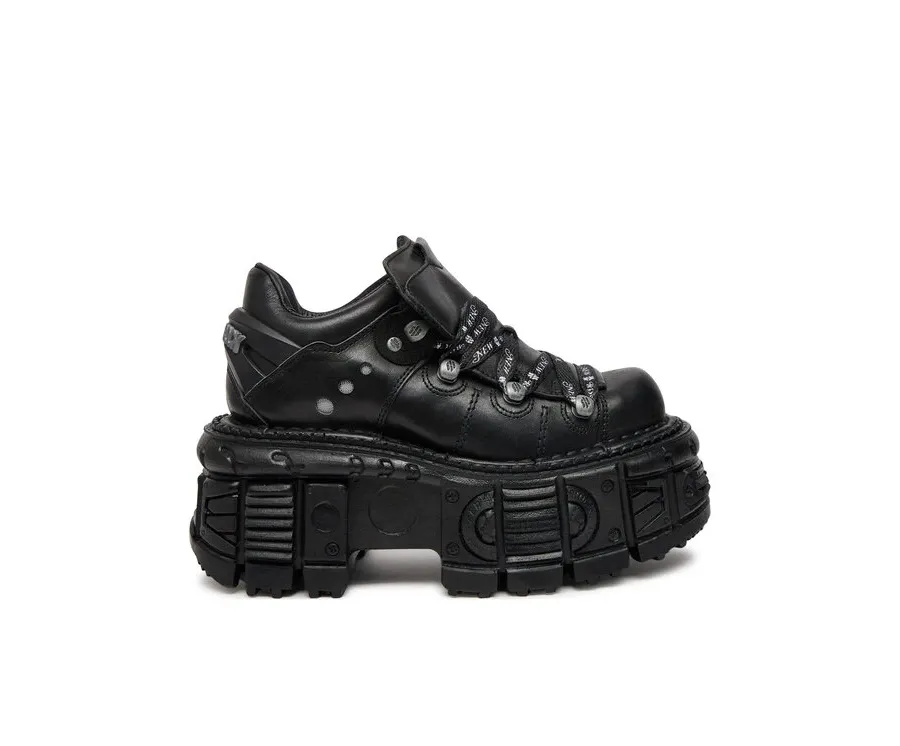 obrazek 1 NEW ROCK Sneakersy M-TANK120NSHLACE-S1 Czarny