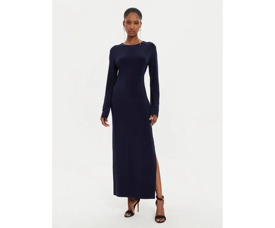 obrazek 1 NORMA KAMALI Sukienka wieczorowa KK2243PLE33951 Granatowy Slim Fit