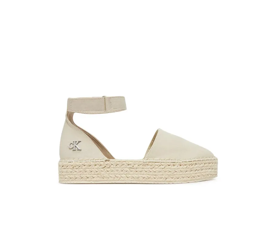 obrazek 1 Calvin Klein Jeans Espadryle Flatform Espadrille Sling Mg YW0YW01735 Beżowy