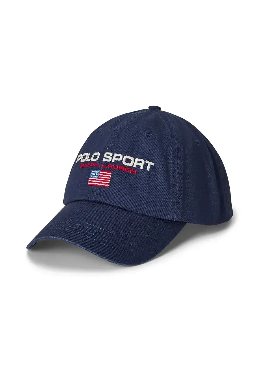 obrazek 1 Polo Ralph Lauren czapka z daszkiem bawełniana kolor granatowy z aplikacją 710968730
