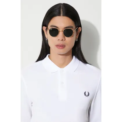 Zdjęcie Fred Perry longsleeve bawełniany kolor biały z aplikacją M6006.100