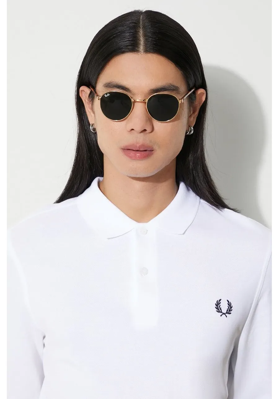 obrazek 1 Fred Perry longsleeve bawełniany kolor biały z aplikacją M6006.100