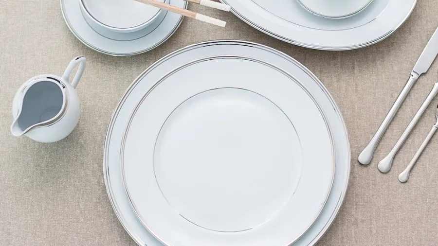 obrazek 3 Elegancka zastawa stołowa z portugalskiej porcelany dla 12 osób - Porcel