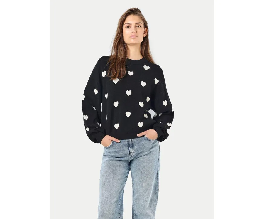obrazek 1 Noisy May Sweter Charlott 27028159 Czarny Regular Fit