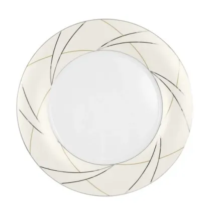 Zdjęcie Duży okrągły 32-centymetrowy półmisek z porcelany z Niemiec - Tettau