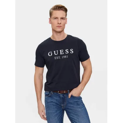 Zdjęcie Guess T-Shirt U4RI22 K6YW0 Granatowy Regular Fit
