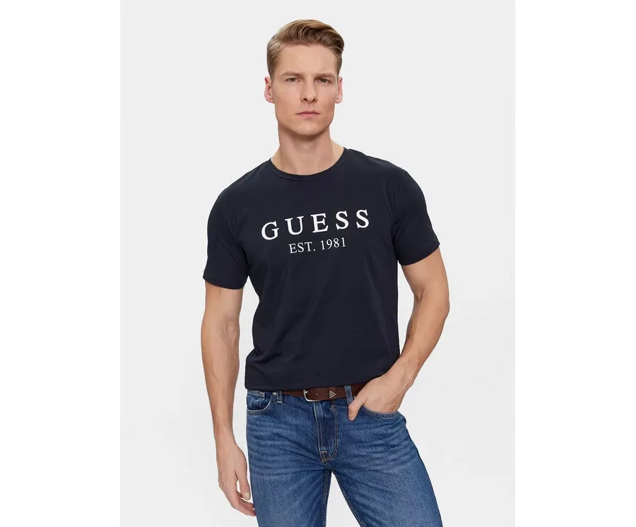 obrazek 1 Guess T-Shirt U4RI22 K6YW0 Granatowy Regular Fit