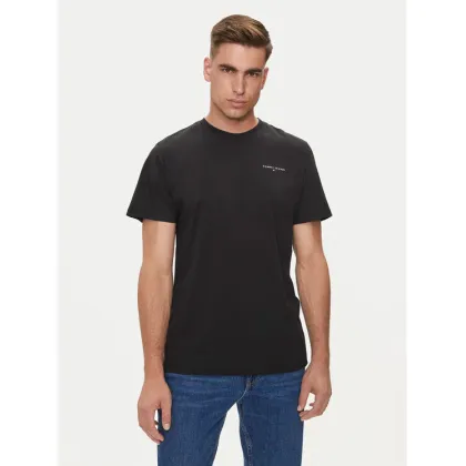 Zdjęcie Tommy Jeans T-Shirt Linear Chest DM0DM18555 Czarny Slim Fit