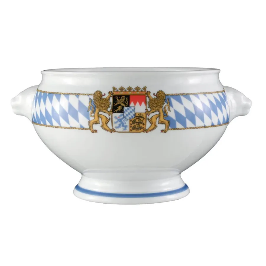 obrazek 1 Duża porcelanowa waza bez pokrywki z oryginalnym bawarskim zdobieniem - Seltmann Weiden