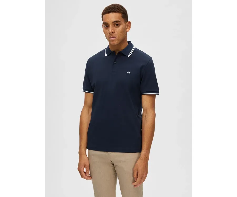 obrazek 1 Selected Homme Polo 16087840 Granatowy Regular Fit