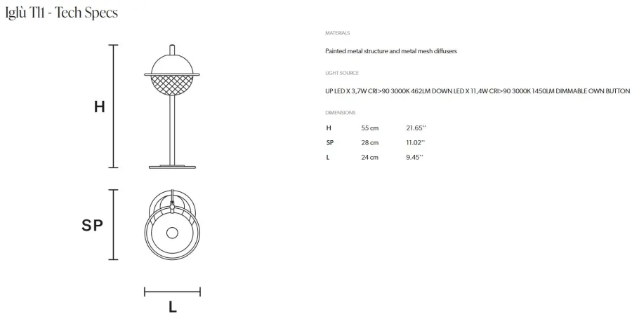 obrazek 2 Designerska lampa Iglù Tl1 na biurko