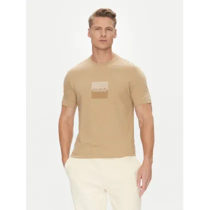 Zdjęcie HUGO T-Shirt Dusplit 50542784 Beżowy Regular Fit