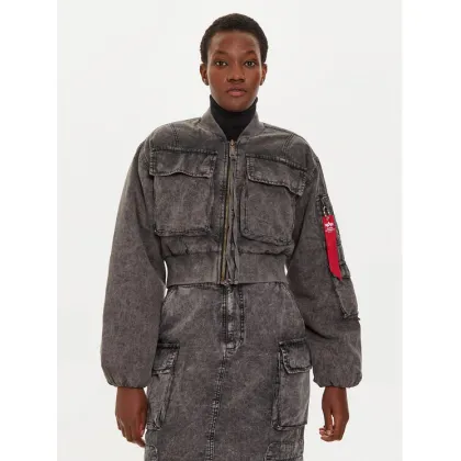 Zdjęcie Alpha Industries Kurtka bomber 148008 Szary Regular Fit