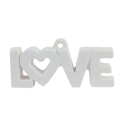 Picture Decorative LOVE inscription with a pendant - Virginia Casa