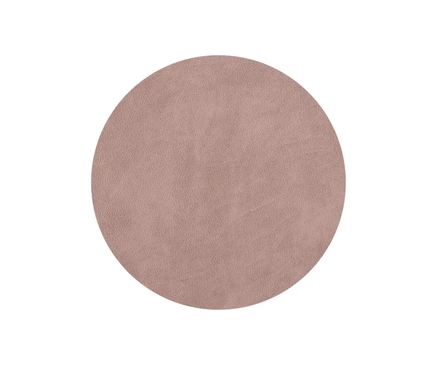 obrazek 3 Stylowa dwustronna podkładka na stół Ø30 cm w kolorze perłowym i szaroróżowym