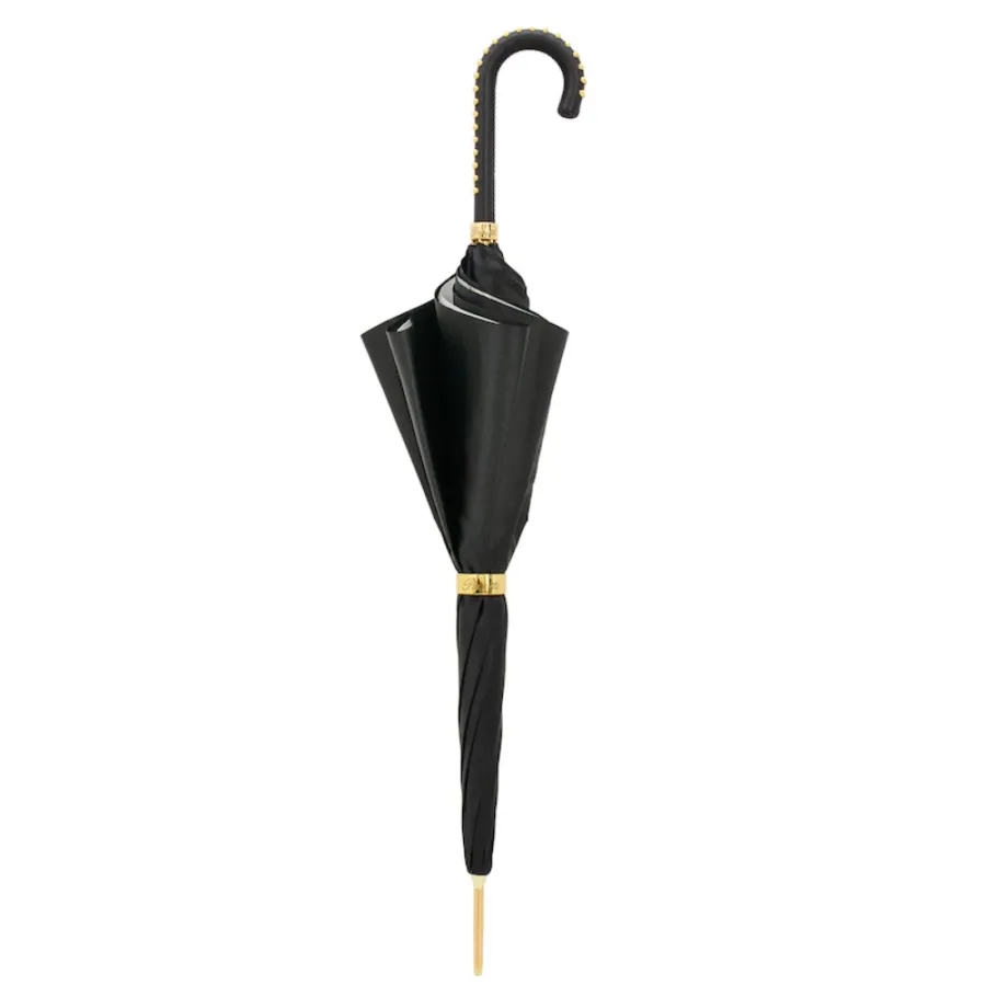obrazek 2 Piękny stylowy czarny parasol damski – Pasotti