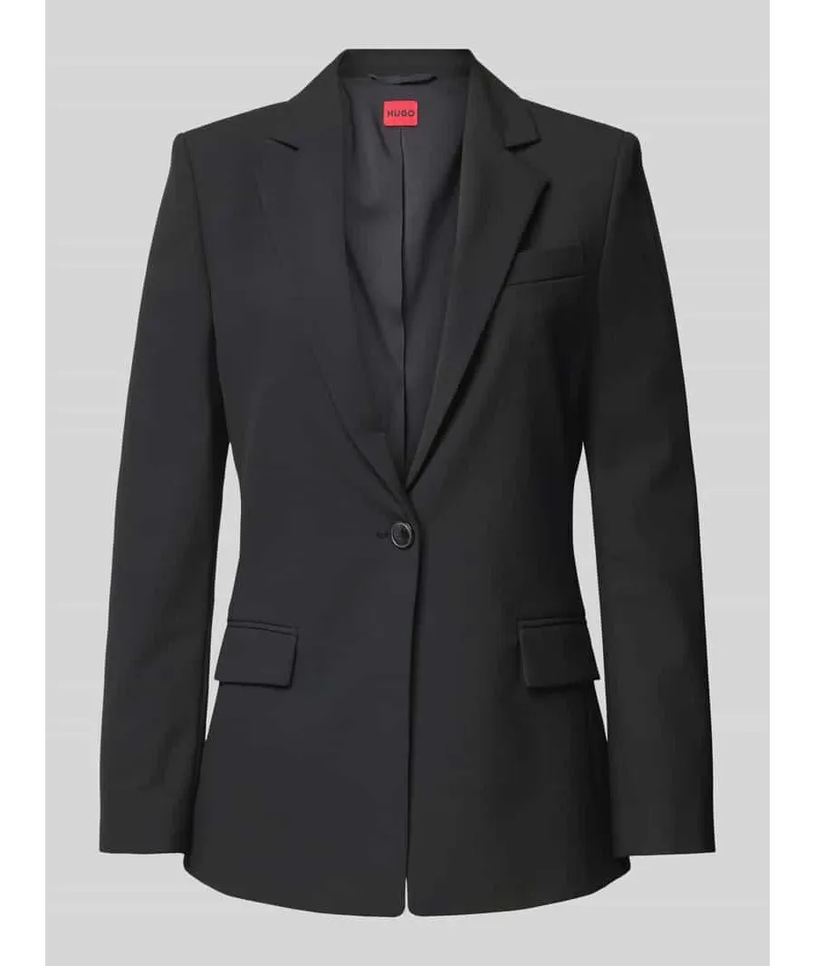 obrazek 1 Żakiet o kroju slim fit z zapięciem na guzik model ‘Atenia’