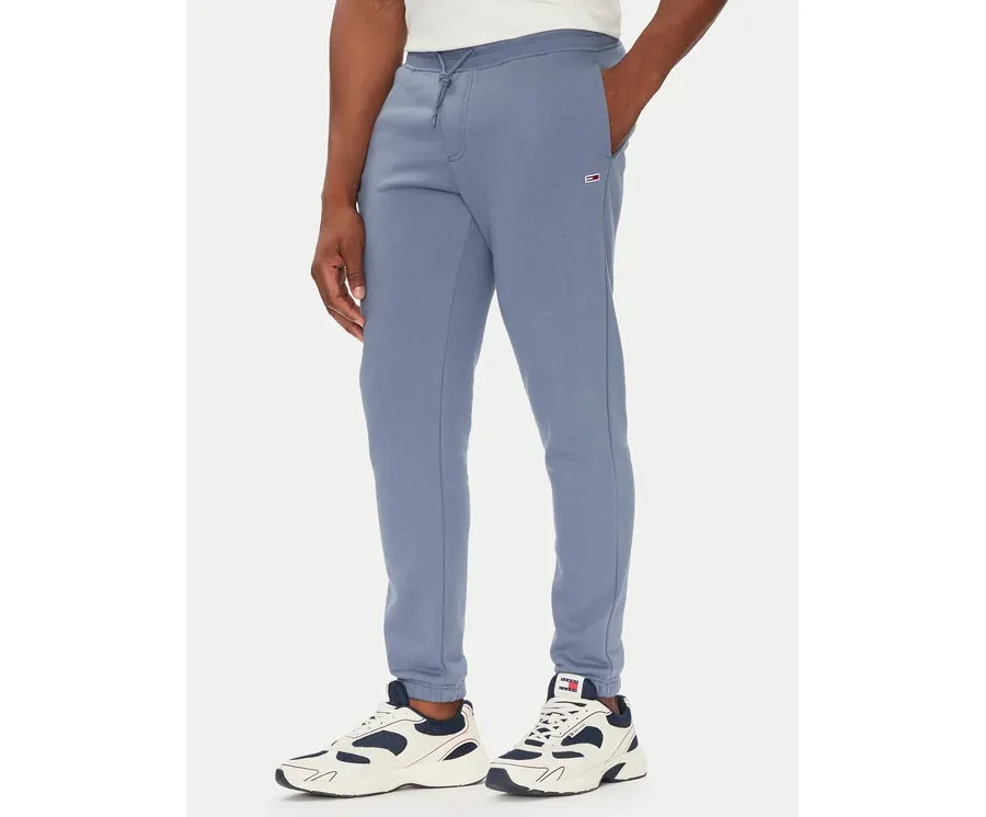 obrazek 1 Tommy Jeans Spodnie dresowe Flag DM0DM20473 Niebieski Slim Fit