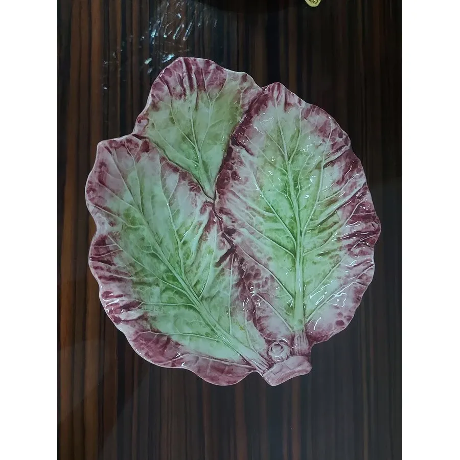 obrazek 1 Mała ceramiczna miska w formie liścia cykorii sałatowej - Le Ceramiche
