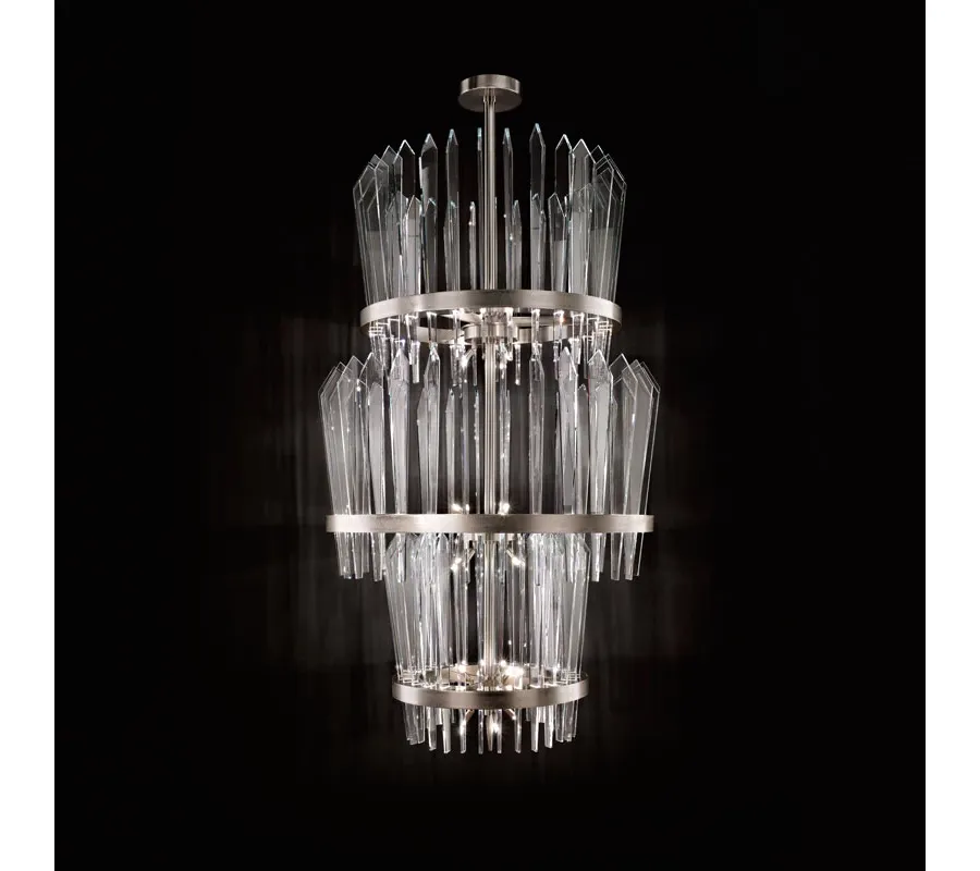 obrazek 1 3-poziomowy żyrandol z kolekcji Shards LC120 z lampami LED