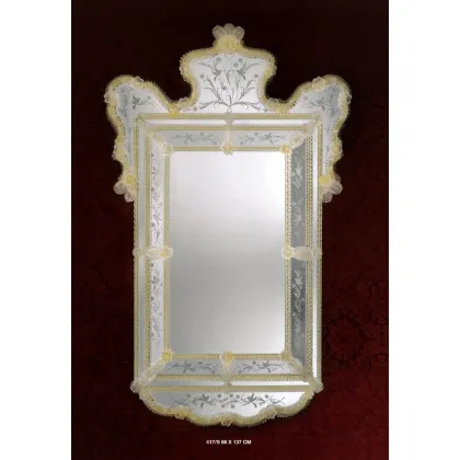 Zdjęcie Eleganckie prostokątne lustro Murano