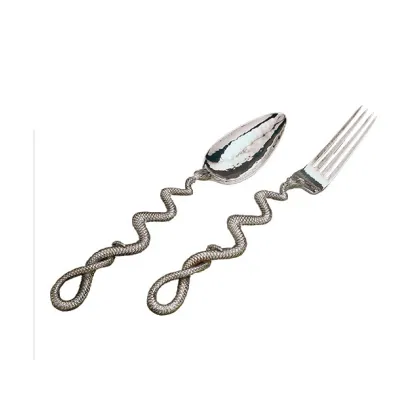 Zdjęcie Elegancki włoski zestaw – łyżka i widelec ze srebra - Pampaloni