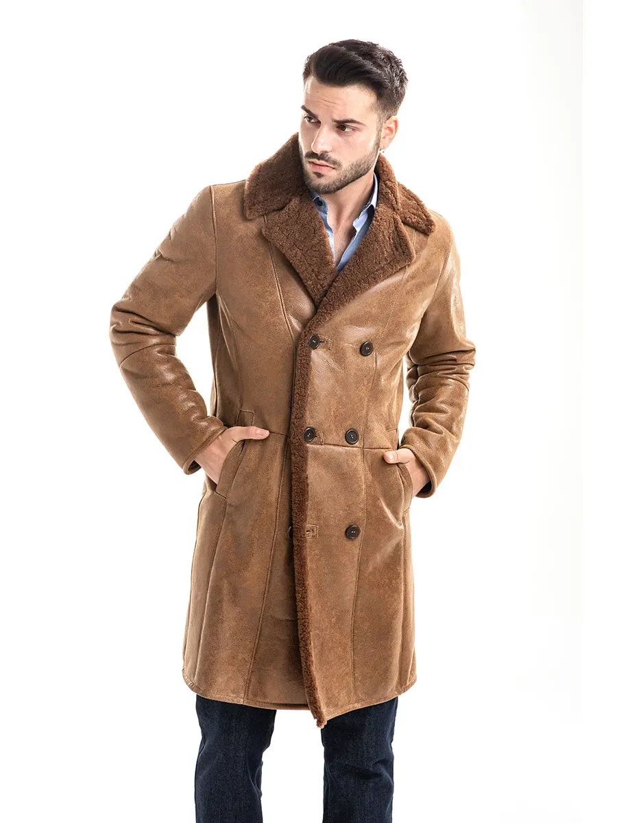 obrazek 7 Elegancki płaszcz z naturalnego futra jagnięcego - A&A Vesa