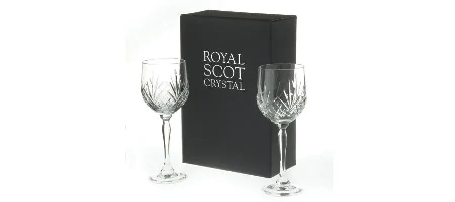 picture 1 Royal Scot Crystal Large Wine Glasses Highland 2 p.