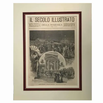 Zdjęcie Antyczny wydruk przedstawiający Milan Arena w 1897 r.
