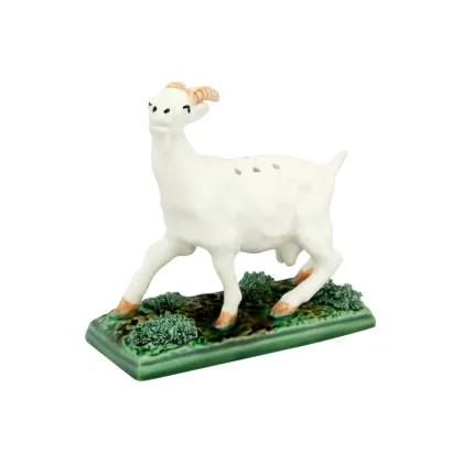 Zdjęcie Ceramiczny pojemnik w kształcie kozy na wykałaczki - Bordallo Pinheiro
