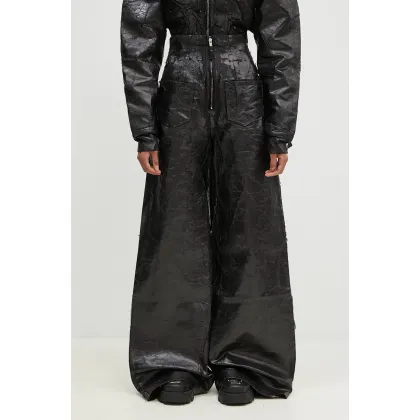 Zdjęcie Rick Owens jeansy Dirt Cooper damskie kolor czarny DS02D2303.BMC