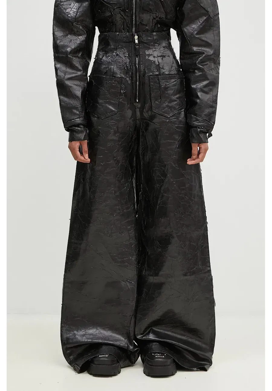 obrazek 1 Rick Owens jeansy Dirt Cooper damskie kolor czarny DS02D2303.BMC