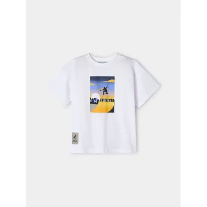 Zdjęcie Mayoral T-Shirt 3015 Biały Regular Fit