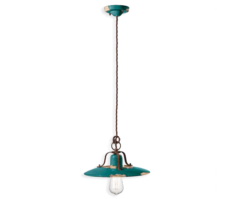 obrazek 7 Wyjątkowa włoska lampa wisząca retro