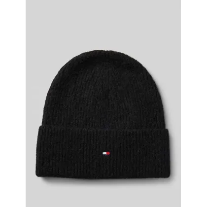 Zdjęcie Czapka z dzianiny z detalem z logo model ‘ESSENTIAL FLAG FUZZY’