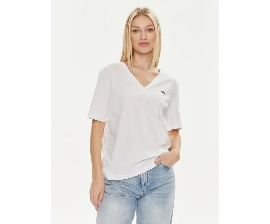 obrazek 1 Lacoste T-Shirt TF7300 Biały Regular Fit