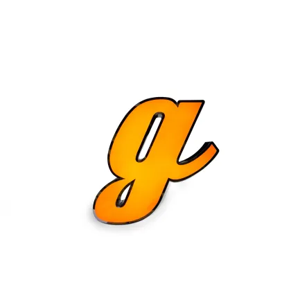 Zdjęcie Urzekająca świecąca litera G