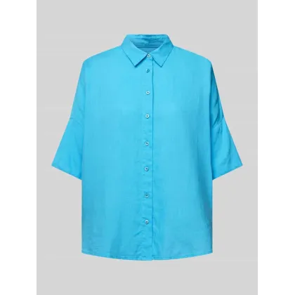 Zdjęcie Bluzka lniana z listwą guzikową na całej długości