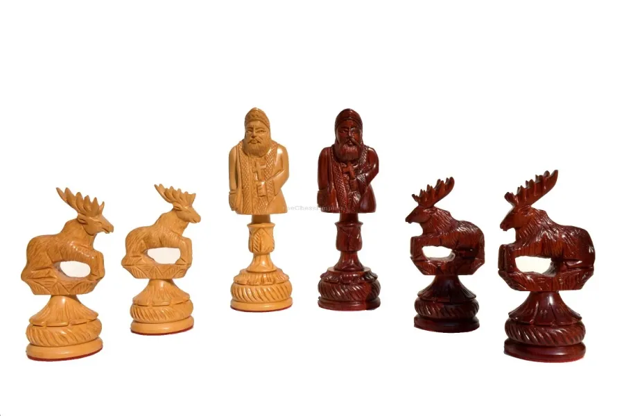 obrazek 6 Unikalny zestaw szachowy oparty na tematyce Świętego Mikołaja - The Chess Empire