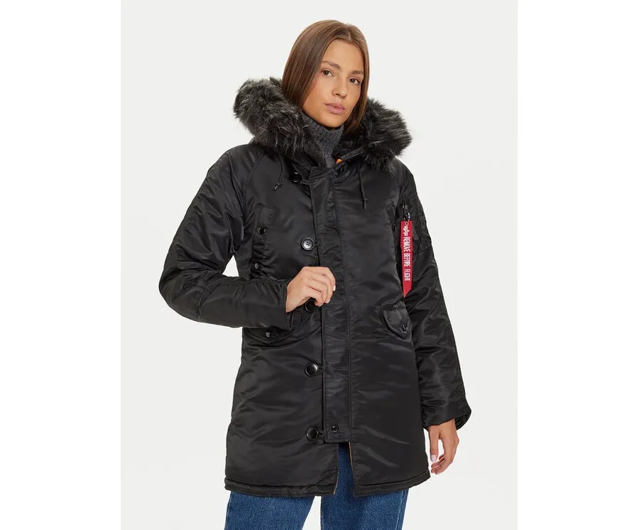 obrazek 1 Alpha Industries Parka 113007 Czarny Regular Fit