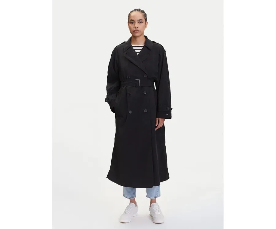 obrazek 1 Tommy Hilfiger Trencz WW0WW45632 Czarny Oversize