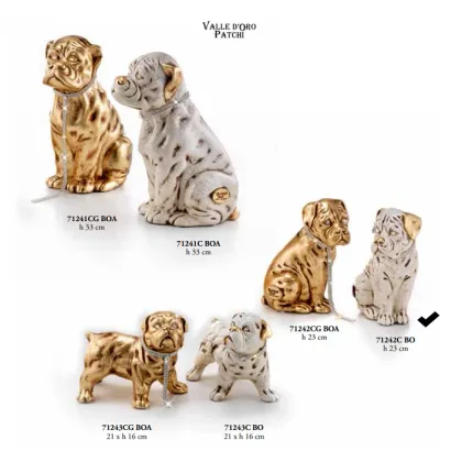 Picture Sitting boxer in a collar - Valle d'oro Patchi