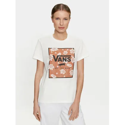 Zdjęcie Vans T-Shirt Tropic Fill Floral Bff VN000GGW Écru Regular Fit