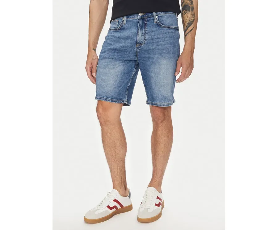 obrazek 1 Lindbergh Szorty jeansowe 30-550000VBL Niebieski Loose Fit