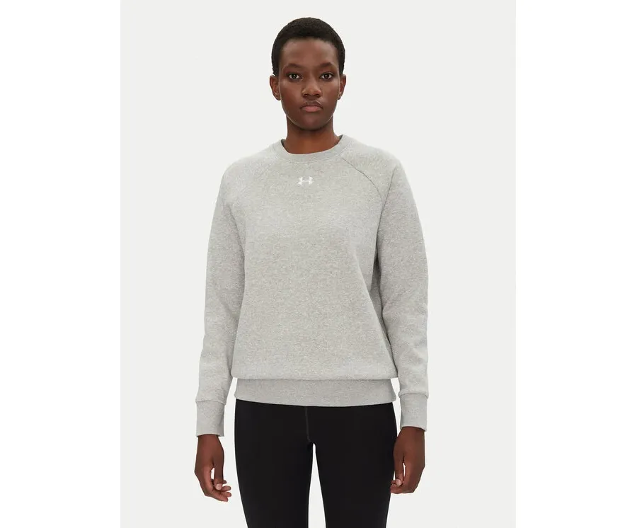 obrazek 1 Under Armour Bluza Rival Fleece Crew 1379508 Szary Loose Fit